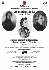 Tributo a frédéric françois chopin : 5 pianisti interpretano le eta' del genio pianista -
